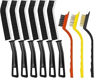 9PCS Crevice Cleaning Brush, Hard Bristle Scrub Brushes Tools for Deep Cleaning Gap, Multifunctional Grout Brush for Home, Bathroom, Kitchen, Window and Corners