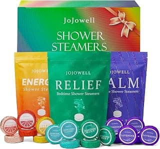 Shower Steamers Aromatherapy - 18 Pack Christmas & Birthday Gifts for Women, Mom Wife Her Teens, Stocking Stuffers, Self Care with Natural Essential Oils Relaxation Home SPA