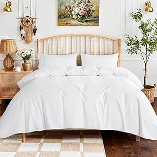 Hidden Gem Find: SONORO KATE 100% Egyptian Cotton Sheets - 800 Thread Count, 5-Star Hotel Sateen Weave Bed Sheets, Cooling, Soft & Breathable Bed Sheets Set, Fits 16" Deep Pocket - 4 PC (White,Queen)