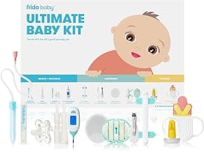 Baby Ultimate Baby Kit, 10 piece New Born Essentials Gift Set Includes Wellness Sick Day, Gas Relief, Grooming Tools & Teething Toys