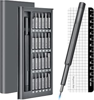 25-in-1 Mini Precision Screwdriver Set Stocking Stuffers for Men Him | Small Torx Bit Tool Set for Men,Magnetic Torque Repair Tool Kit for Electronics Macbook Watch Eyeglass Ring Doorbell