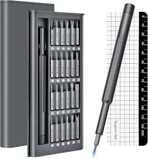 25-in-1 Mini Precision Screwdriver Set Stocking Stuffers for Men Him | Small Torx Bit Tool Set for Men,Magnetic Torque Repair Tool Kit for Electronics Macbook Watch Eyeglass Ring Doorbell