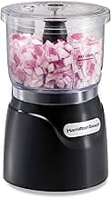 Simple Stack & Press Design | 350 Watts & Stainless Steel Blades For Dicing, Mincing & Puree | Dishwasher Safe | Black