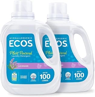 200 Loads, Dermatologist Tested Laundry Soap, Hypoallergenic, EPA Safer Choice Certified, Plant-Powered