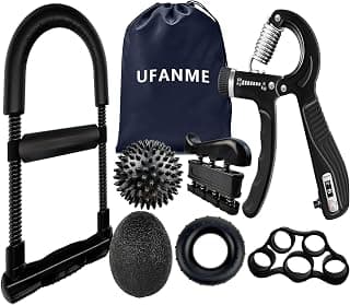Hand Grip Strengthener, Grip Strength Trainer, 22-132 Lbs Adjustable Resistance Forearm Exerciser Workout for Rehabilitation Athletes Climbers Musicians