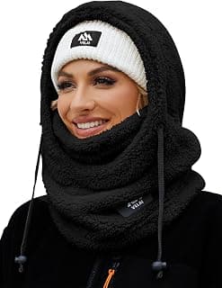 Balaclava Fleece Ski Mask Winter Face Masks Windproof Hooded Scarf