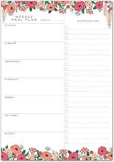 Grocery List, Meal Planning Pad, Tear Off Shopping List, Weekly Menu, Food for Weight Loss, Dinner List for Family