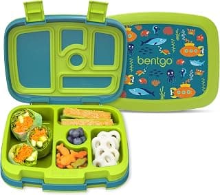 Ideal Portion Sizes for Ages 3-7, Durable, Drop-Proof, Dishwasher Safe, PFAS & BPA-Free Materials (Submarines)