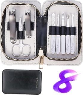 Manicure Set 8 in 1 Stainless Steel Nail Clippers for Men,Manicure Kit for Women,Nail Grooming Kit,Nail Clipper Set,Personal Care Tools