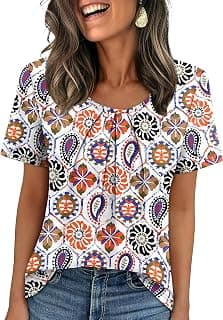 Women T Shirts Pleated Short Sleeve Tops Business Casual Blouses