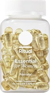 Women's Postnatal Multivitamin - 60 Capsules - 30 Servings | Key Essential Vitamins and Minerals - Support Mom and Baby Postpartum, Throughout Lactation* - Choline, DHA - Vegan - Mint