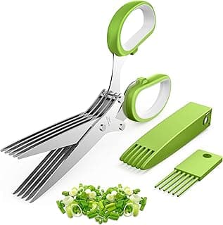 Is It Worth Buying: 2025 Upgraded Herb Scissors, Effortless Herb Shears Cutter Tool with Sharp Stainless Steel Blades for Fresh Herbs, Must-Have Kitchen & Cooking Gadget, Green