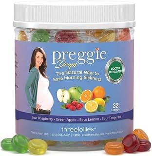 Pregnancy support candy with essential oils for morning queasiness; flavor variety pack, 32 count.