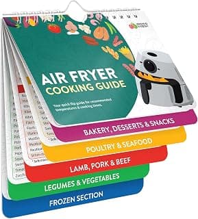 Air Fryer Cheat Sheet Magnets Booklet - Air Fryer Cookbook for Beginners - Air Fryer Liners - Air Fryers Kitchen Gifts Gadgets 2026 - Air Fryer Accessories Cook Books Kitchen+Gadgets Cooking Guide