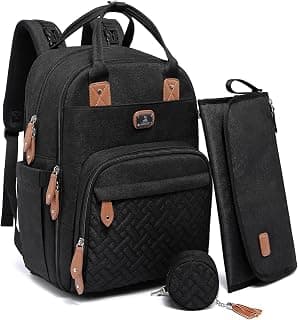 Diaper Bag Backpack with Portable Changing Pad,Baby Essentials | Waterproof Large Baby Bags Travel Baby Diaper Bags for Boys Girls Moms Dads, Baby Shower Gifts Newborn Essentials Must Haves