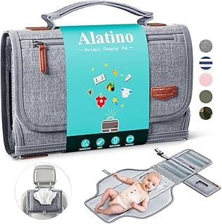 Cushioned With Built-In Pillow, Waterproof, Lightweight & Compact For Travel, Car & On-The-Go Changes