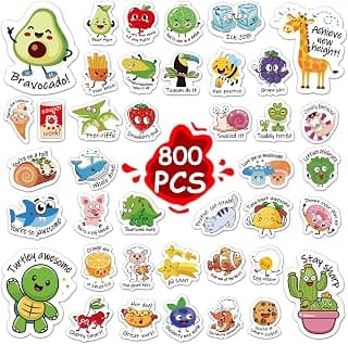 800pcsTeacher Classroom Motivational Stickers for Kids Students | Rewards Planners Bottles Laptops Luggage