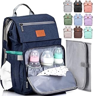 Baby Diaper Bag Backpack - Baby Bag for Girls & Boys, Large Waterproof Toddler Diaper Backpack - Baby Shower Gifts & Registry Must Haves - Travel Diaper Bags with Changing Pad - Newborn Stuff