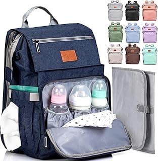 Baby Diaper Bag Backpack - Baby Bag for Girls & Boys, Large Waterproof Toddler Diaper Backpack - Baby Shower Gifts & Registry Must Haves - Travel Diaper Bags with Changing Pad - Newborn Stuff