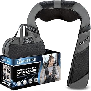 Massagers for Neck and Back with Heat - Deep Tissue 3D Kneading Pillow, Electric Shiatsu Shoulder Massage, Foot, Legs,Body - Relieve Muscle Pain - Office, Home & Car