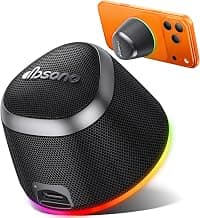 Gifts for Adults Teens, Mini Speakers, IPX5 Waterproof, Loud Sound, 9 Light Modes, TWS, Home/Office/Travel Essentials