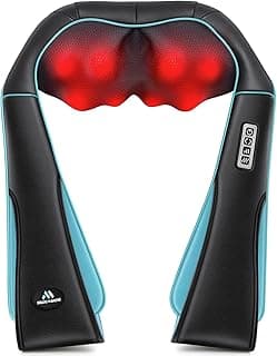 MagicMakers Shiatsu Neck Massager with Heat for Pain Relief Deep Tissue | Christmas Men Gift for Women, Mom, Dad, Her, Him – Fathers Day Dad Gifts, Amazing Back & Shoulder Relief from Daughter or Son
