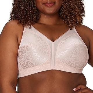 Women's Wireless Bra, 18 Hour Plus-Size Bras Available, Full Coverage, Smoothing, 4693, Single or 2-Pack