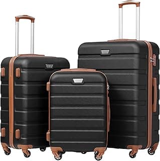 Budget Find You Need: Luggage 3 Piece Set Suitcase Spinner Hardshell Lightweight TSA Lock