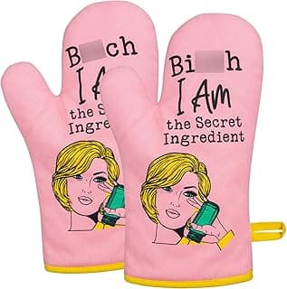 Is It Worth Buying: Miracu Oven Mitt, Funny Kitchen Cooking Oven Mitts, Pink Kitchen Accessories, Baker Stuff, Baking Gifts for Women, House Warming Gifts New Home Mothers Day Birthday Housewarming Present for Women Mom
