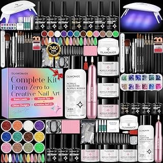 Glamonade Acrylic Nail Kit for Beginners: Prep to Finish Home Practice DIY | Everything You Need for Beautiful First-Set Results, Smooth Application & Salon-Looking Nails