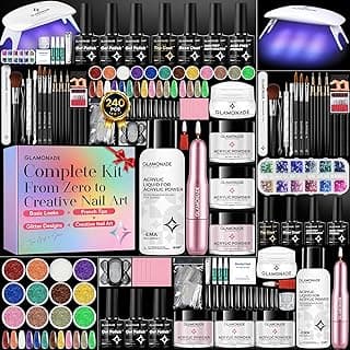 Glamonade Acrylic Nail Kit for Beginners: Prep to Finish Home Practice DIY | Everything You Need for Beautiful First-Set Results, Smooth Application & Salon-Looking Nails