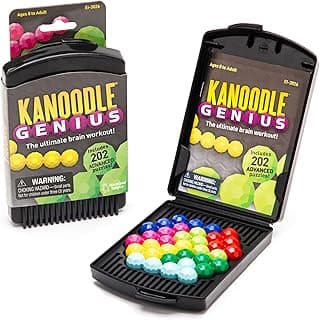 Educational Insights Kanoodle Genius - 3D Brain Teaser Puzzles for Kids, Spatial Puzzle Games for Adults, Teens and Kids, Problem Solving Toys and Logic Puzzles, Single Player Games