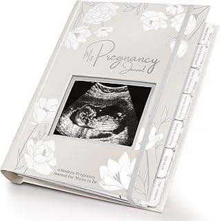 Pregnancy Journal, Pregnancy Announcements, 80 Pages Hard Cover Book (Clay) | Baby Books For Mom To Be Gift, Baby Memory Book Keepsake, Gender Reveal Gifts For New Moms, Shower & Registry