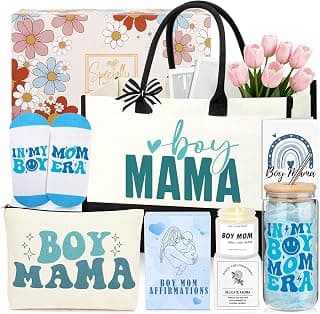 Christmas Ideas Gift for New Boy Mom Essentials Care Package Gift Basket Set of 7
