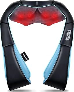 Mo Cuishle Women Men Gifts, Shiatsu Back Shoulder & Neck Massager with Heat | Electric Deep Tissue 4D Kneading Massage, Best Gifts for Mom Dad Wife Husband her Him, Christmas, Birthday (NOT Cordless)