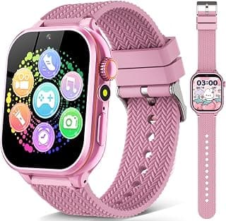 Kids Game Watch with Video Camera Music Pedometer Electronic Pets, Birthday Gifts for 5 6 7 8 9 10 Year Old Girls Boys