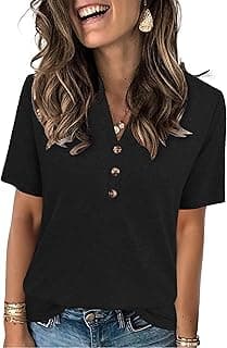 Womens Summer Tops Short Sleeve Shirts Business Casual Outfits Trendy Fashion Beach Vacation Clothes 2026