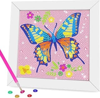 Kitchen Hack Alert: Diamond Art Kits for Kids - Crafts for Girls 8-12 - Diamond Art Painting with Wooden Frame - Arts and Crafts for Kids Ages 4-6 8-10 - GEM Art Supplies Dots for Adult Beginners Home Wall Decor Gifts