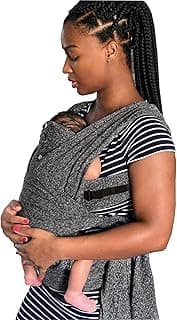 Boppy ComfyFit Adjustable Baby Carrier, 8-35lbs, Heathered Gray, Hybrid Carrier, Newborn to Toddler with Adjustable Straps & Comfort of A Baby Wrap