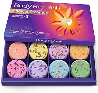 Shower Steamers Aromatherapy - 8 Pack Shower Bombs with Essential Oils, Gifts for Mom Wife, Birthday Gifts for Women Self Care Relaxation Home SPA Teacher Appreciation Gift
