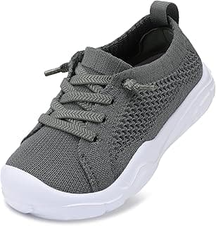 Toddler Shoes Boys Girls Wide Toe Box Breathable Slip-On Sneakers Kids Lightweight Barefoot Feel Shoes for Everyday Play