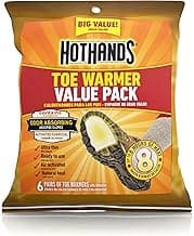 HotHands Toe Warmers - Long Lasting Safe Natural Odorless Air Activated Warmers - Up to 8 Hours of Heat - 6 Pair