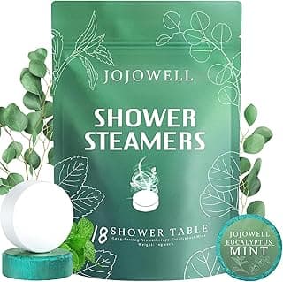Shower Steamers Aromatherapy 18 Pack - Eucalyptus for Shower, Birthday Gifts for Women Men, Shower Bombs with Essentials Oil for Nasal Relief Stress Relief, Self Care Spa Gifts, Eucalyptus & Mint