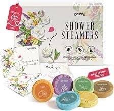 GOSSBY Bridal Shower Gifts for Bride Guests - Shower Steamers Aromatherapy (6 Pcs) -Wedding Birthday Stress Relief Gift for Women Wife Girlfriend - Natural Essential Oils Self Care Relaxation Home Spa