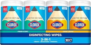 Clorox Disinfecting Wipes Back to School Variety Pack, 75 Count Each, Pack of 4 (Package May Vary)