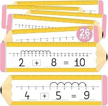 Double Sided Writable and Erasable Board 0-10 on One Side & 0-20 on Other Side Math White Board for Kids, Students