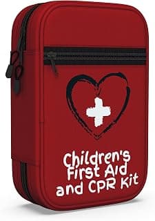 Fits diaper bags, strollers and cars: Organized bandages, gauze, antiseptic wipes, tweezer and first aid guide.