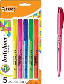 Ideal for Students and Teachers | Perfect for Notes and Textbooks | Bright Fluorescent Ink, Smudge Resistant, ACMI Approved