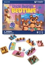 SimplyFun Uncle Beary’s Bedtime - an Engaging and Educational Toddler Game - Learn to Develop Counting Skills, Focus and Self Control - 2 to 4 Players, for Kids Ages 3 & Up