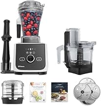 Professional-Grade Blender for Smoothies, and More, Pulse, Variable Speed, Self-Cleaning Program,12-Cup Food Processor